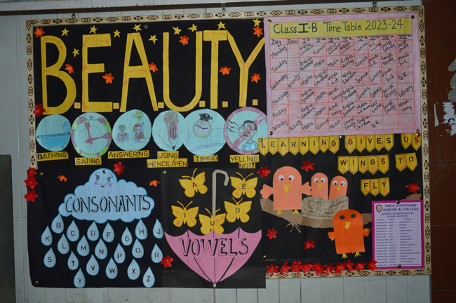 Class 1 to 4 Notice Board & Class Decoration Competition